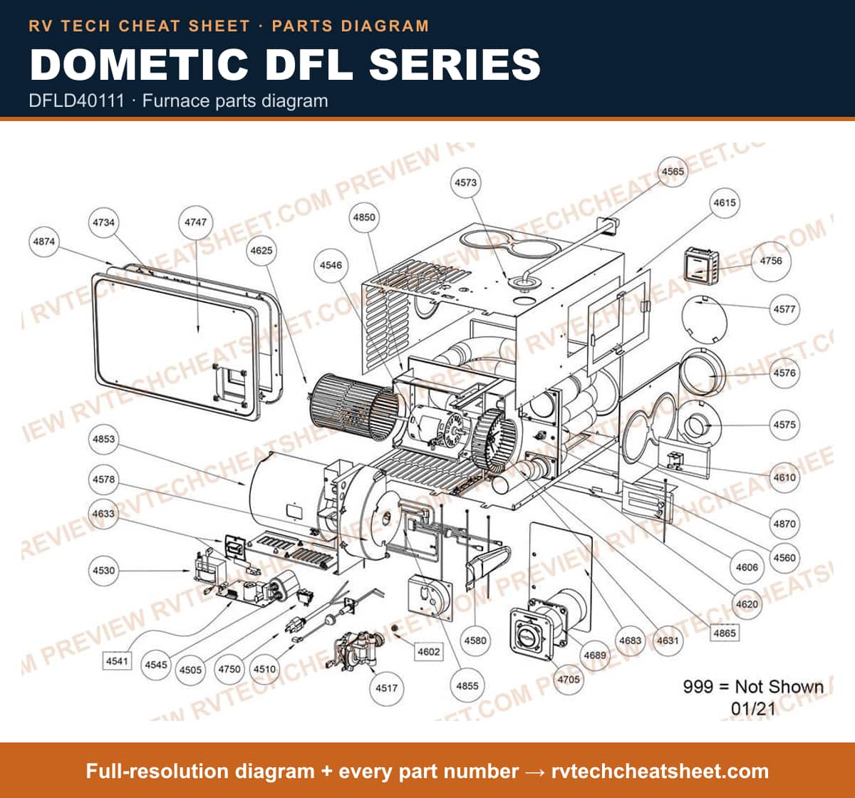 Dometic Dfl Series dfld40111 — exploded parts diagram 4 of 4