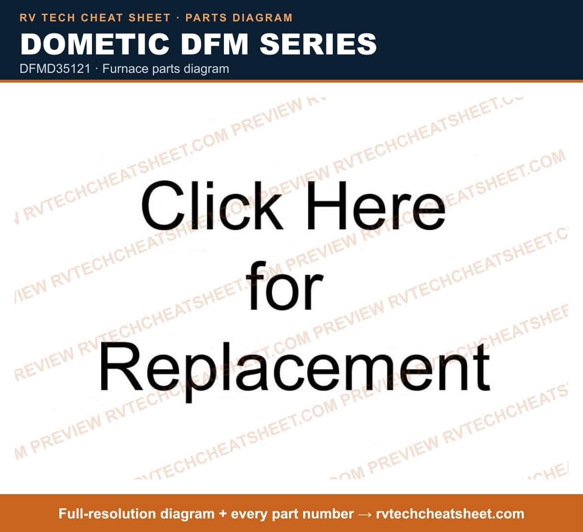 Dometic Dfm Series dfmd35121 — exploded parts diagram 1 of 4