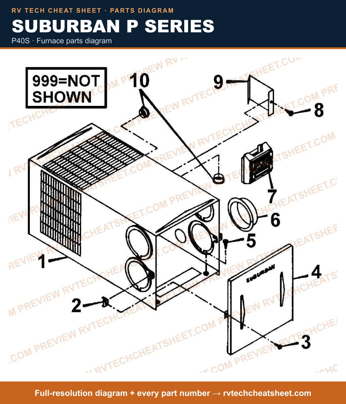 Suburban P Series p40s — exploded parts diagram 3 of 5