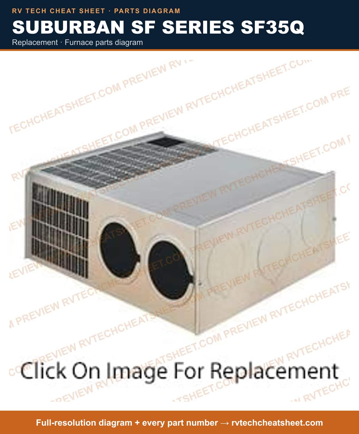 Suburban Sf Series SF35Q replacement — exploded parts diagram 1 of 2