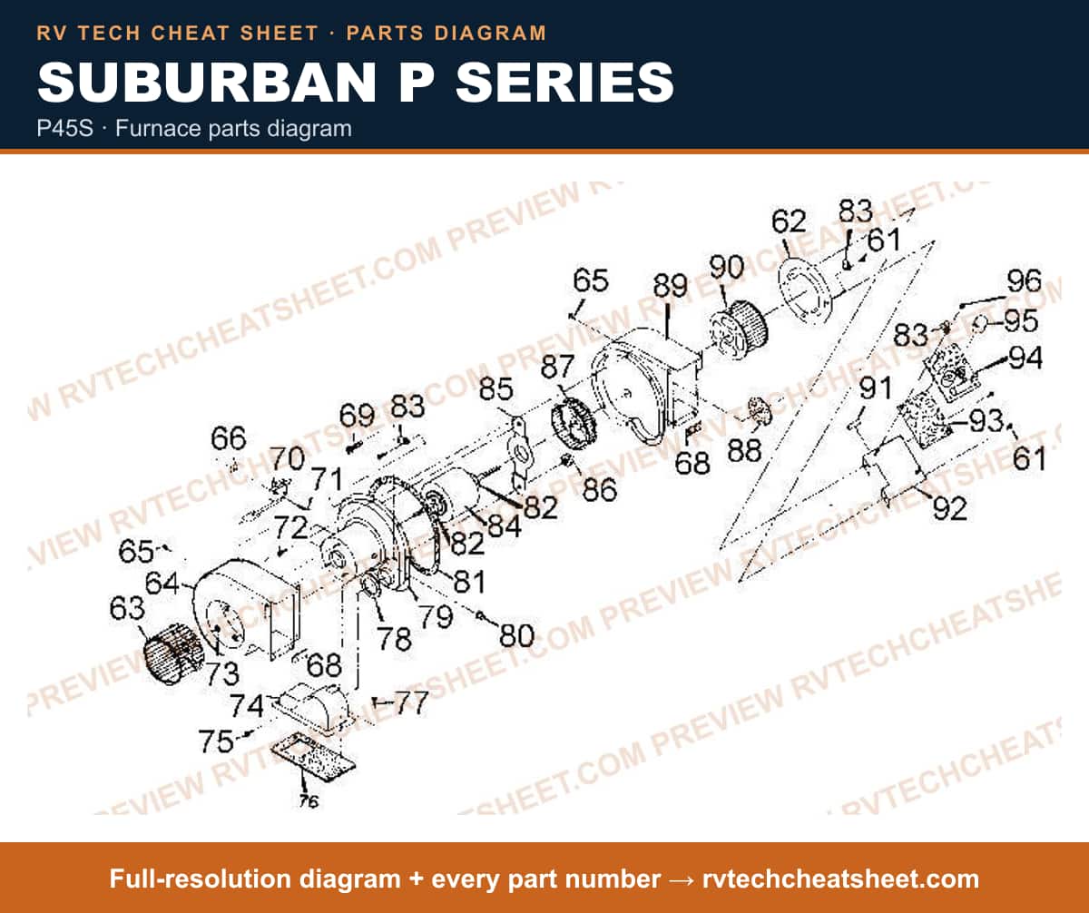 Suburban P Series p45s — exploded parts diagram 4 of 5