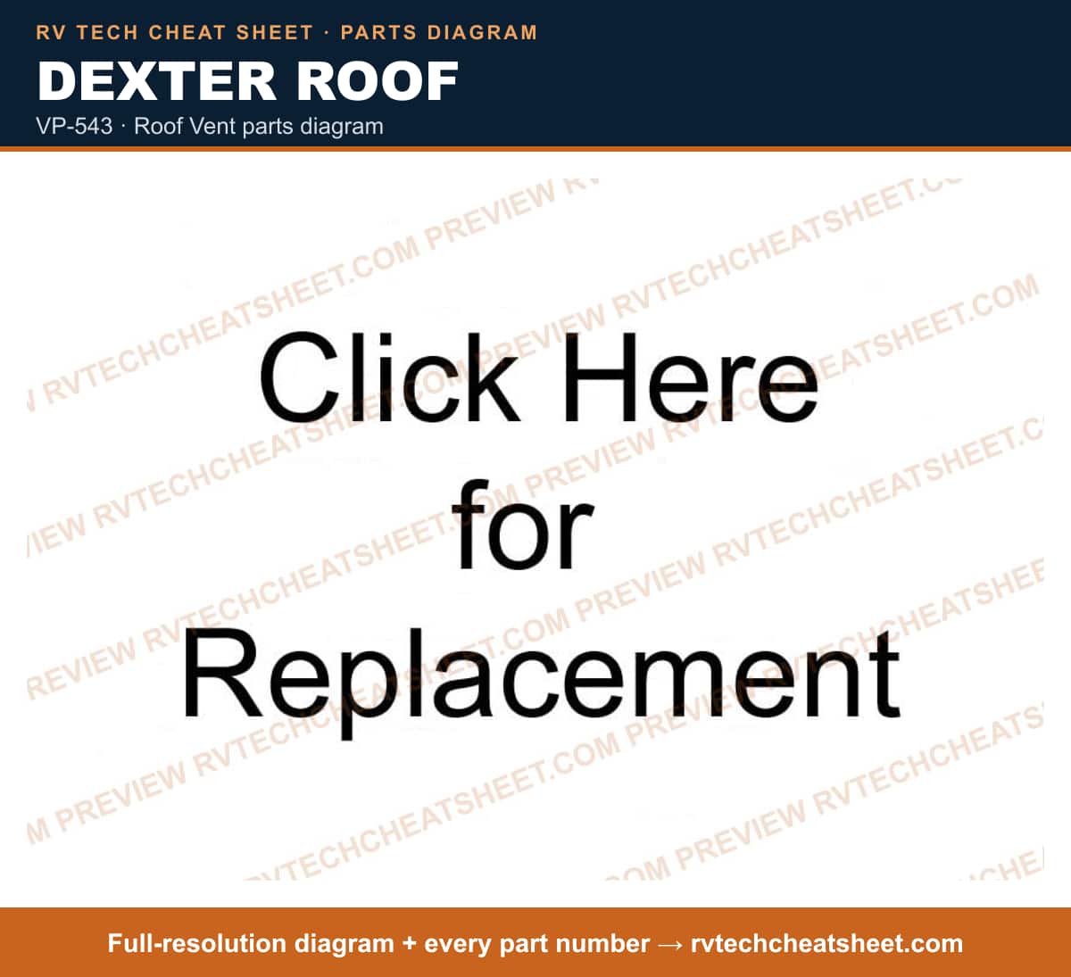 Dexter Roof vp-543 — exploded parts diagram