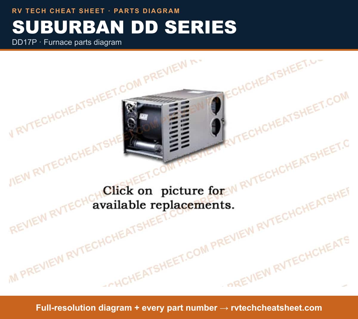 Suburban Dd Series dd17p — exploded parts diagram 1 of 2