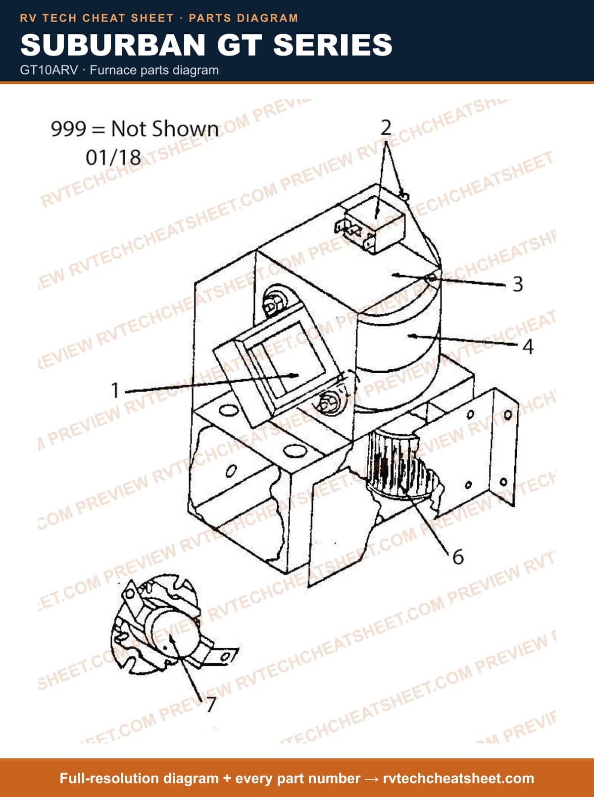 Suburban Gt Series gt10arv — exploded parts diagram 3 of 3