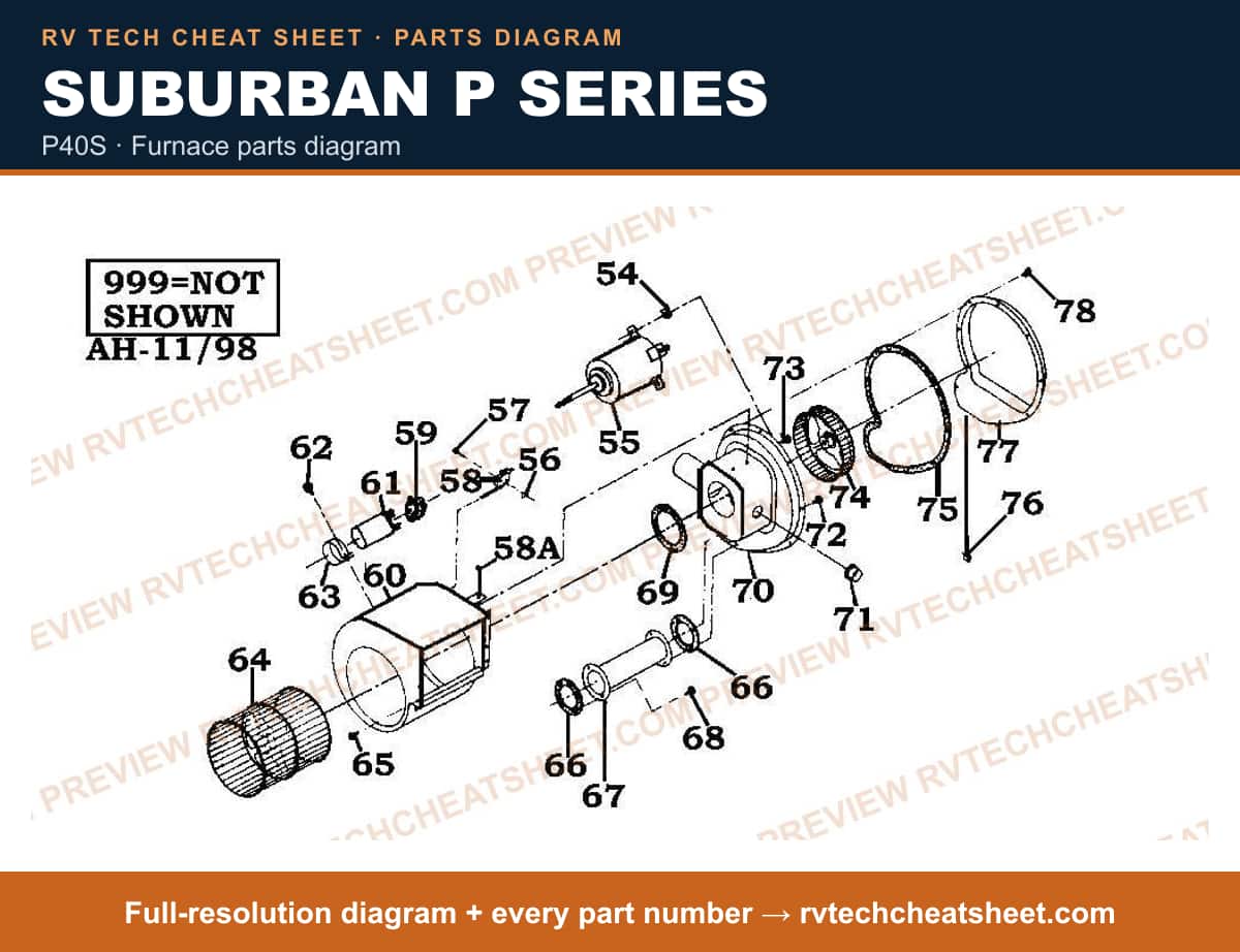 Suburban P Series p40s — exploded parts diagram 5 of 5