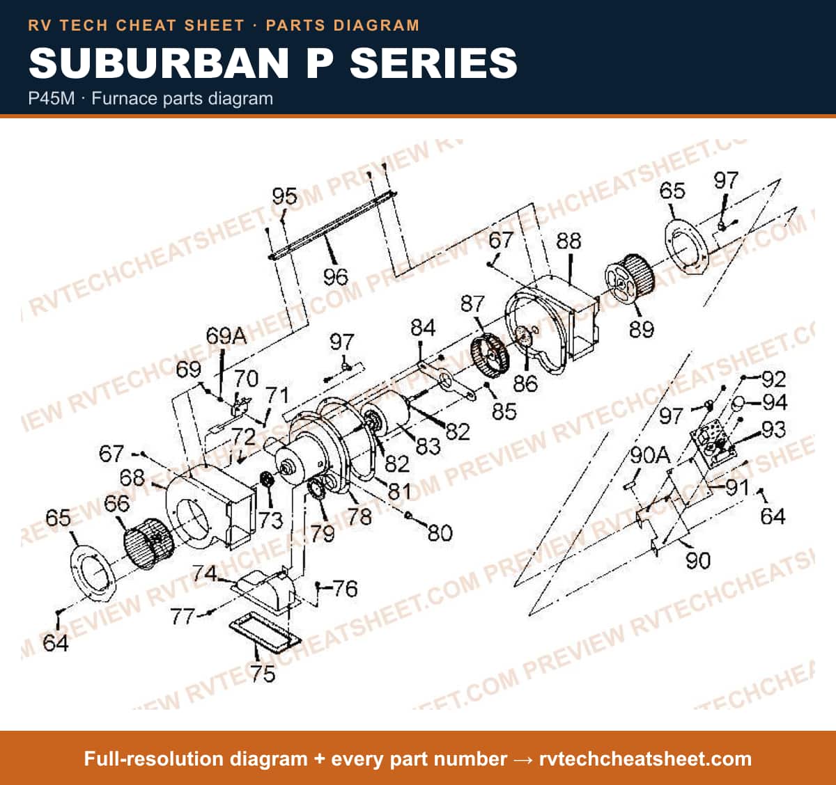 Suburban P Series p45m — exploded parts diagram 4 of 4