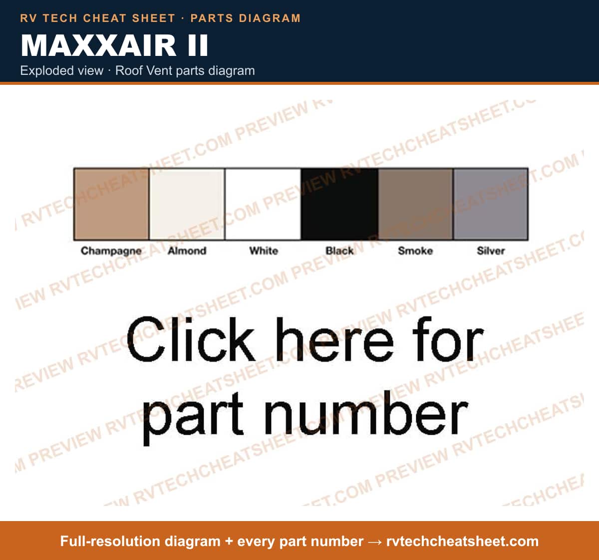 MaxxAir II exploded view — exploded parts diagram